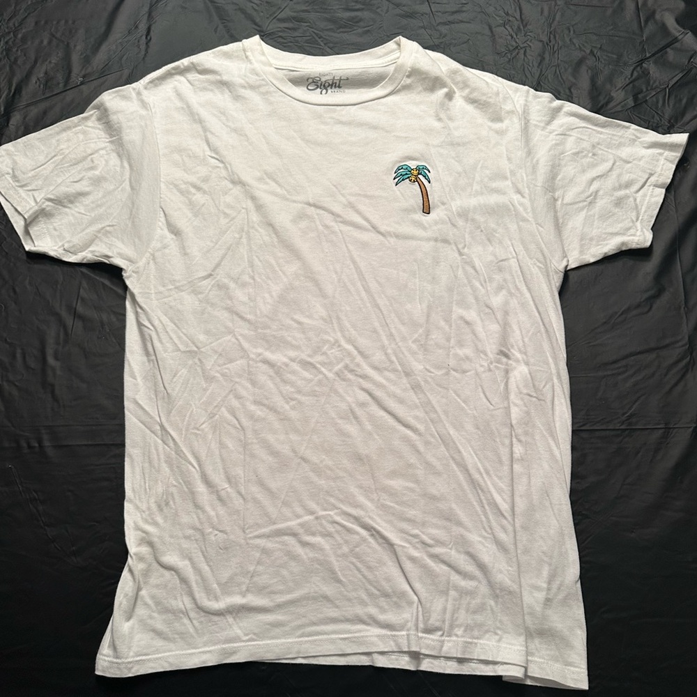 Large White Shirt w/ Palm Tree Graphic